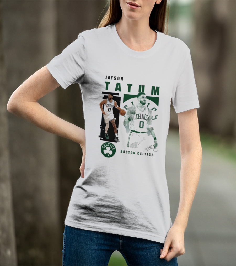 Boston Celtics Jayson Tatum Highlights Celtics Player 0 Signature T-Shirt