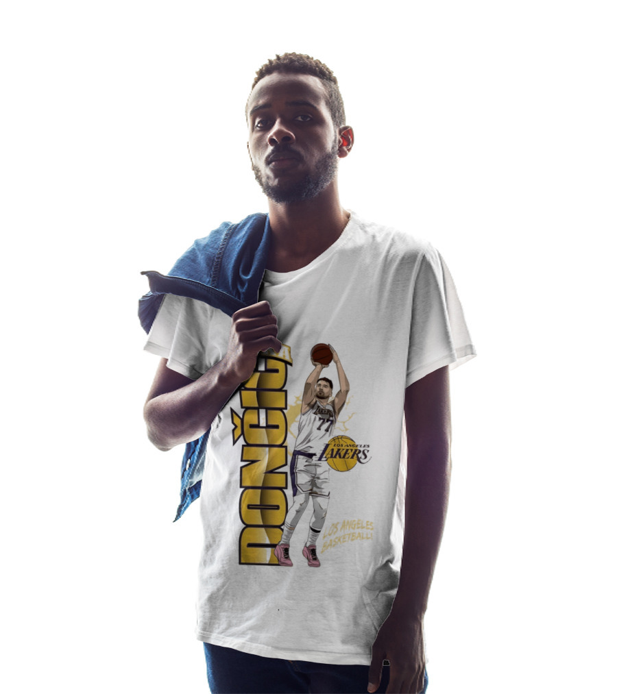 Los Angeles Lakers Luka Dončić Basketball Moment 2026 NBA T-Shirt