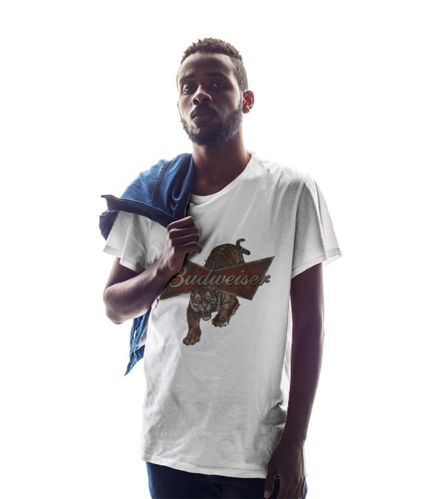 Budweiser Tiger Logo Jumping Tiger T-Shirt