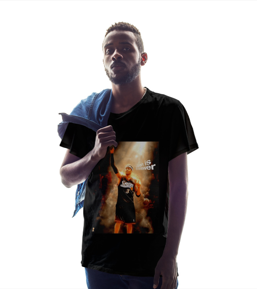 Allen Iverson Philadelphia 76ers NBA LeBron Is The Answer T-Shirt