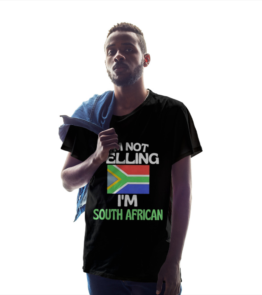I'm Not Yelling I'm South African Flag Humor T-Shirt