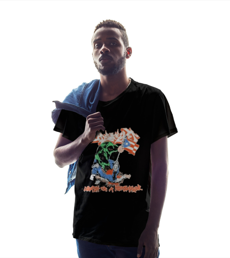 Death Of A Netbanger Puerto Rican Flag Street T-Shirt