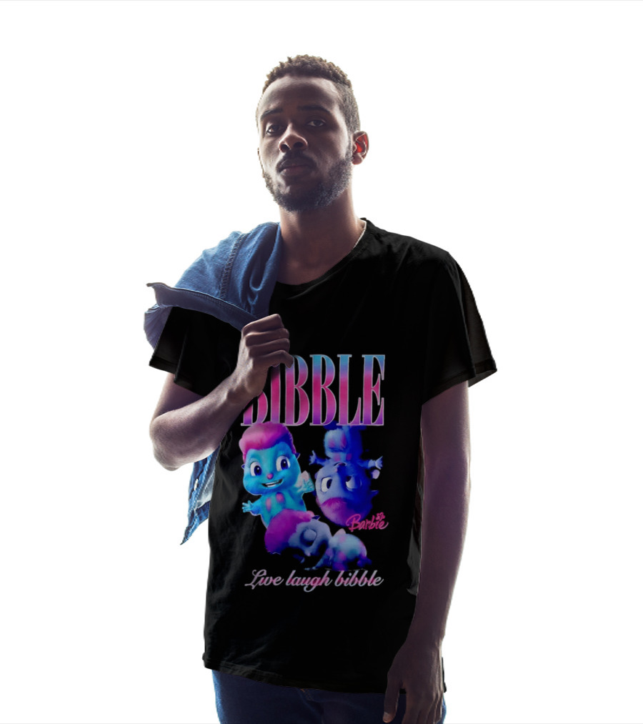 Bibble Live Laugh Barbie Cartoon Characters T-Shirt
