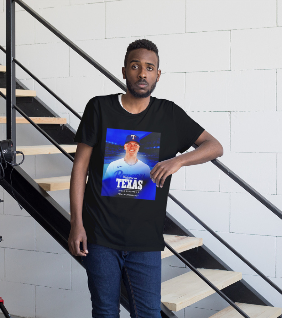 Logan O'Hoppe Welcome To Texas Rangers All For Texas T-Shirt