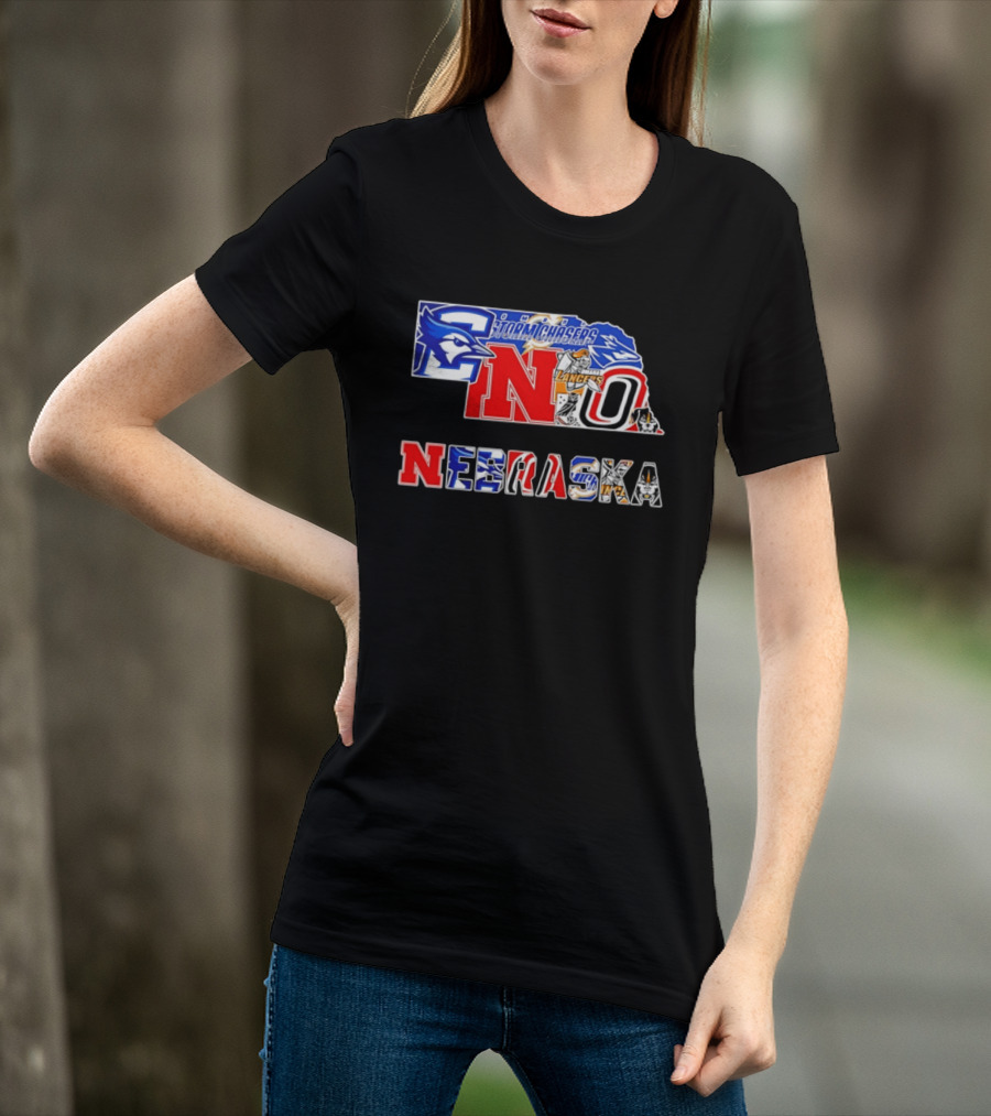 Nebraska Creighton Jays Stormchasers Lancers Huskers Sports Teams 2026 T-Shirt