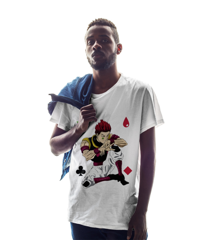 Hisoka Morow Playing Card Suit Symbols Hunter X Hunter T-Shirt