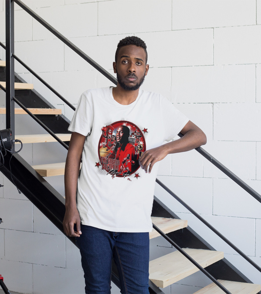 The Greatest Of All Time Michael Jordan Chicago Basketball Legend Trophy T-Shirt