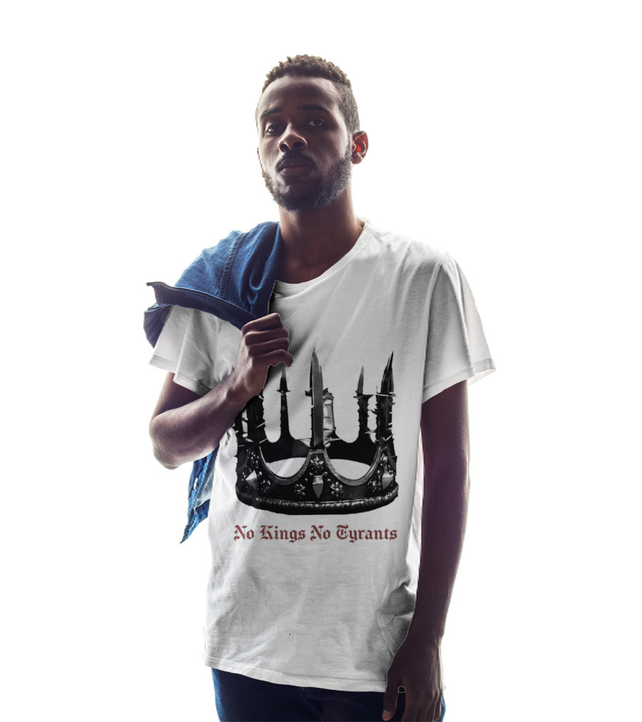 No Kings No Tyrants Crown Spiked T-Shirt