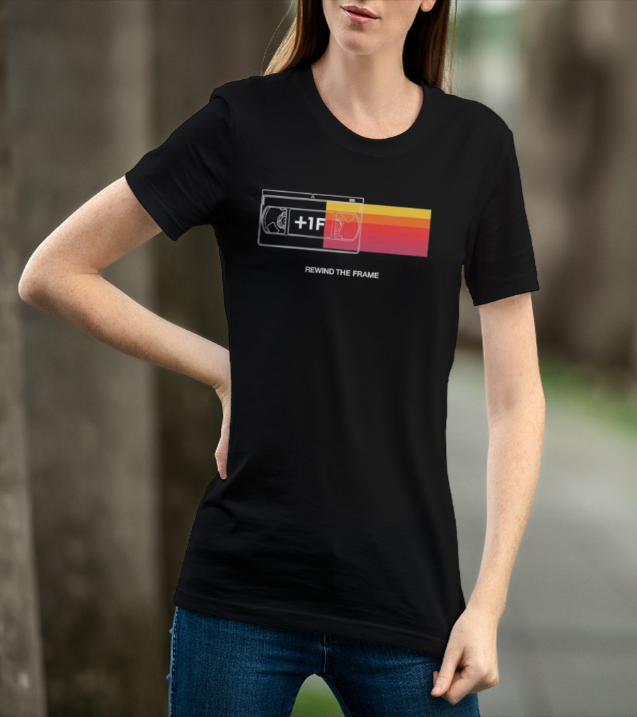 Rewind The Frame Retro VHS Tape 80s Aesthetic T-Shirt