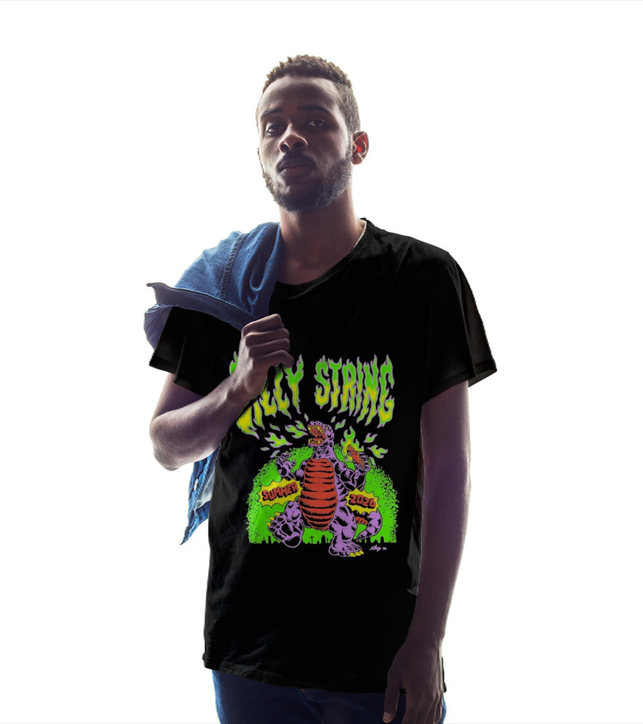 Billy Strings Summer 2026 Terrible Lizard Monster Concert Tour Neon Comic T-Shirt