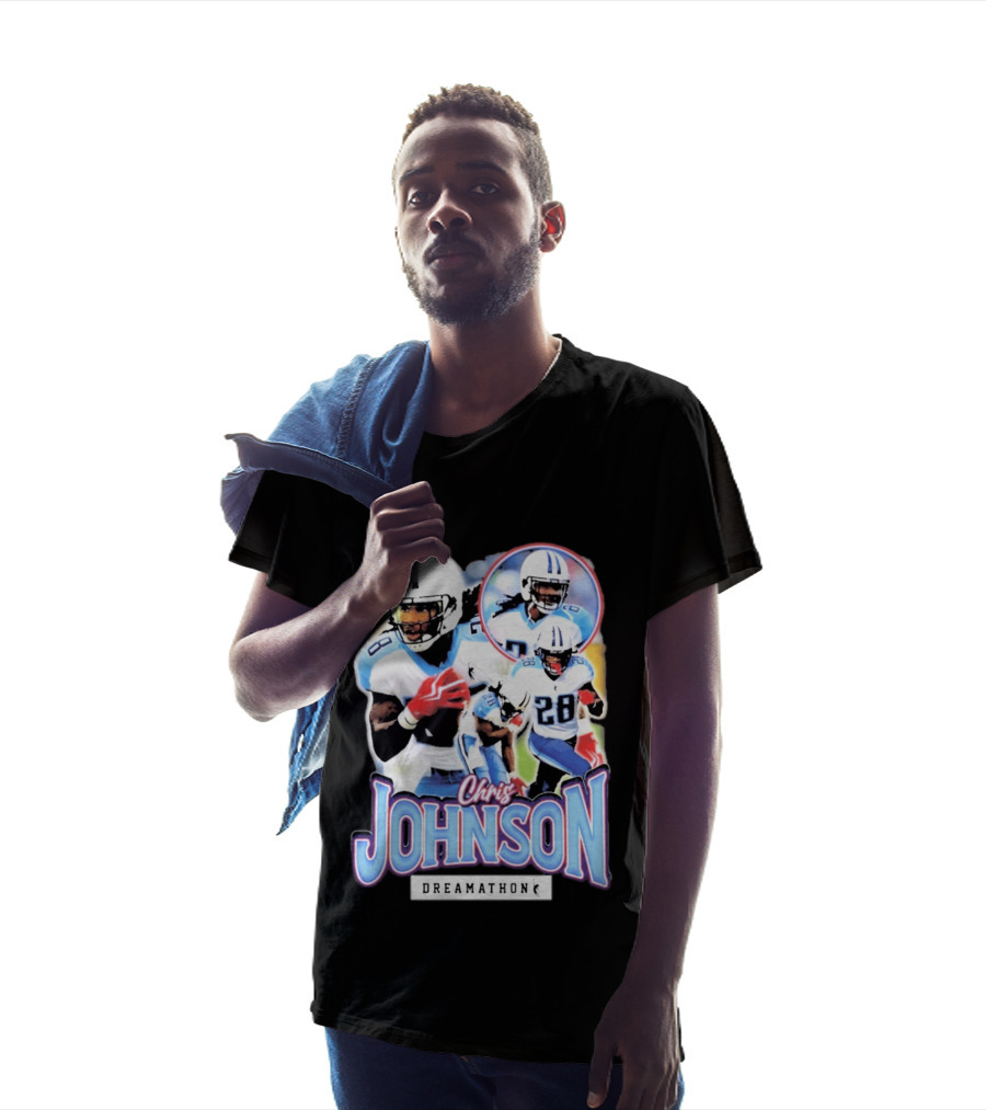 Chris Johnson NFL Dreamathon Tennessee Titans Football 28 T-Shirt