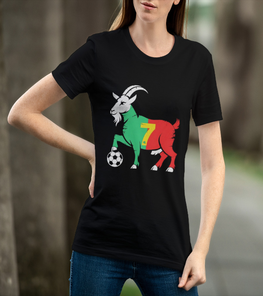 Cristiano Ronaldo GOAT 7 Portugal Soccer T-Shirt