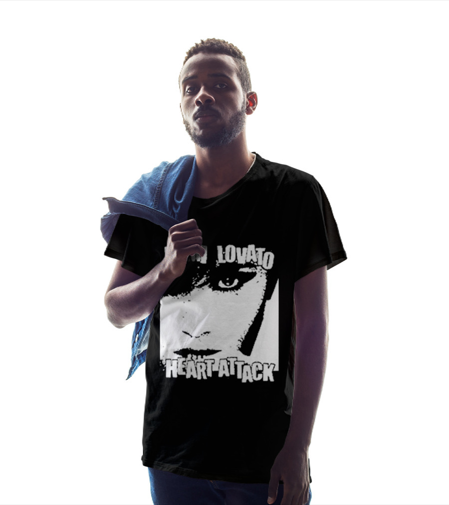 Demi Lovato Heart Attack Anniversary Face T-Shirt