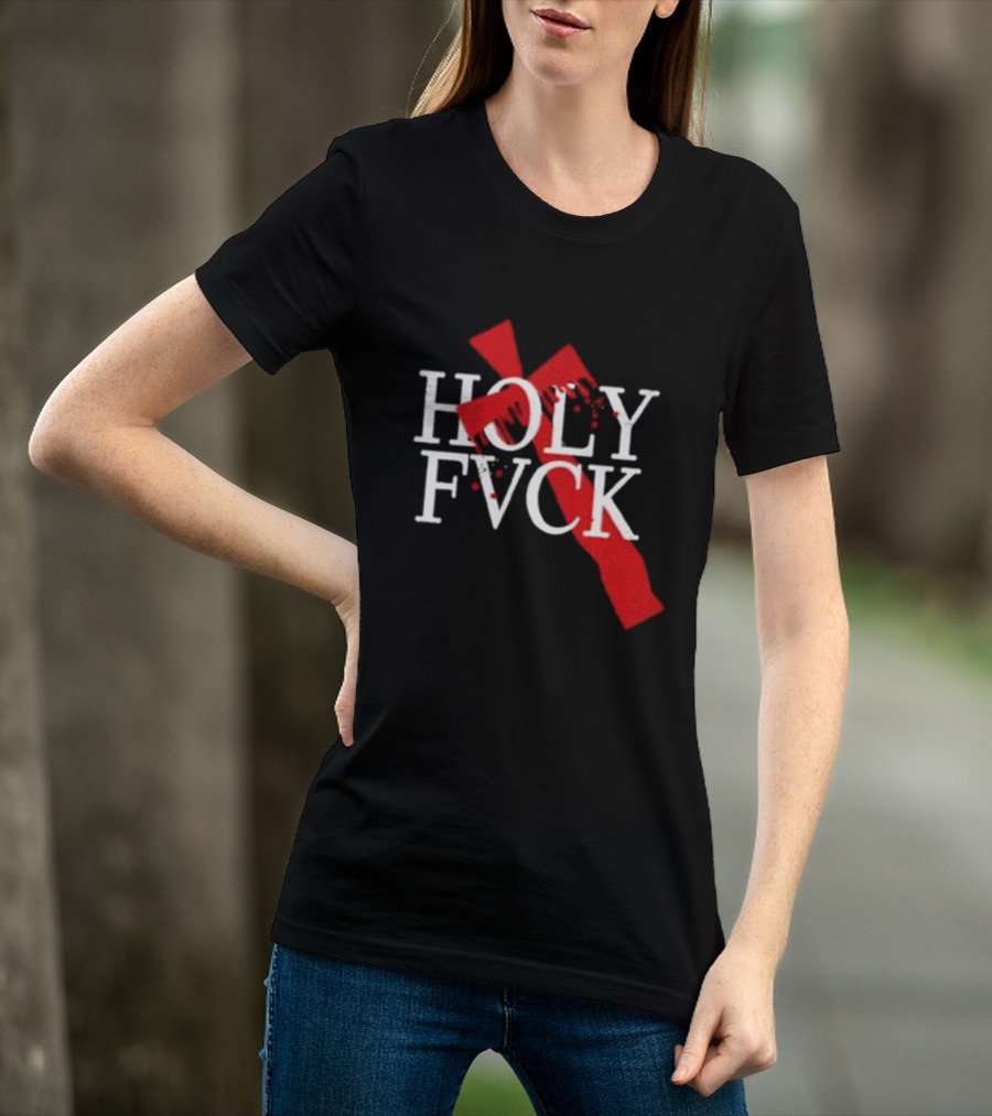 Demi Lovato Holy Fvck Bleeding Cross T-Shirt
