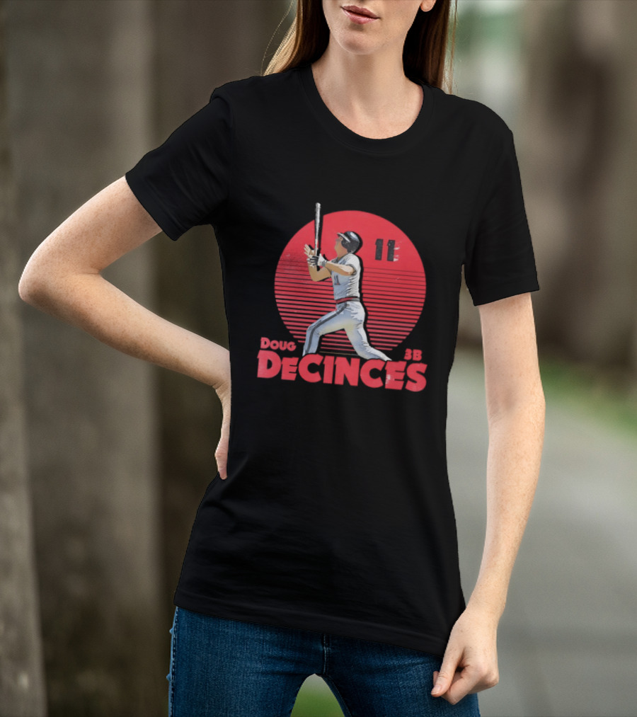 Doug DeCinces 11 California Angels Baseball Legend Player Number T-Shirt