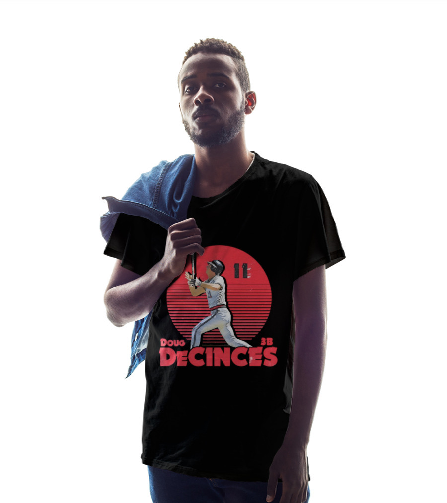 Doug DeCinces 11 California Angels Baseball Legend Player Number T-Shirt
