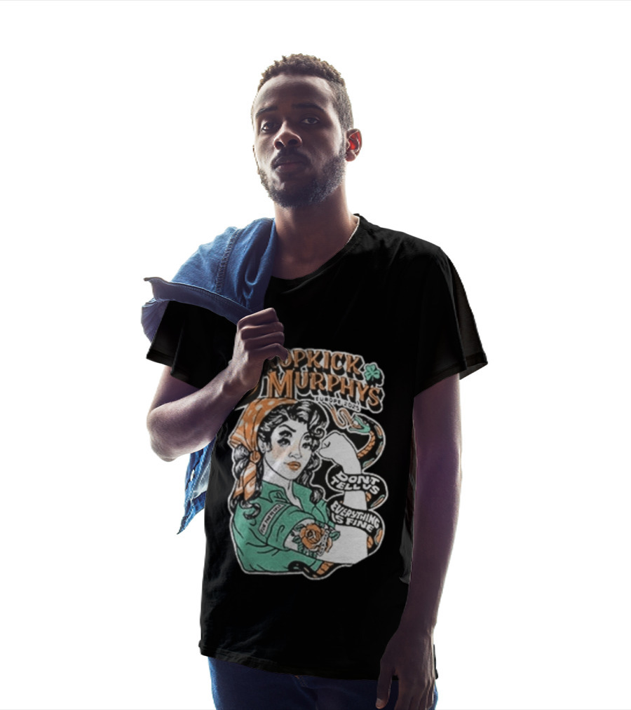 Dropkick Murphys Europe 2025 Tour Don't Tell Us Everything Is Fine Snake T-Shirt