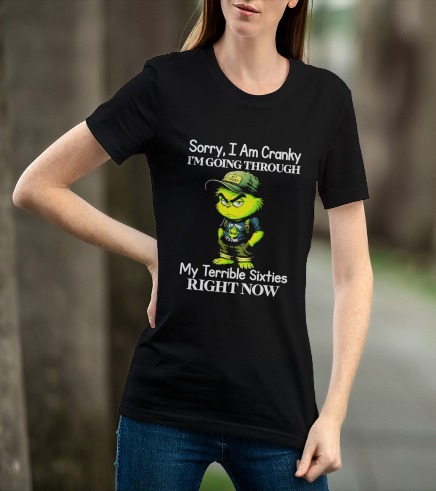 Sorry I Am Cranky I'm Going Through My Terrible Sixties Right Now T-Shirt