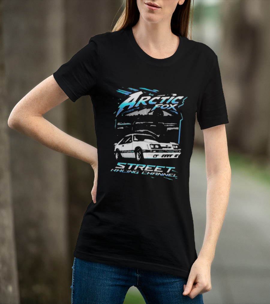Arctic Fox Street Racing Channel Classic Car Enthusiasts T-Shirt