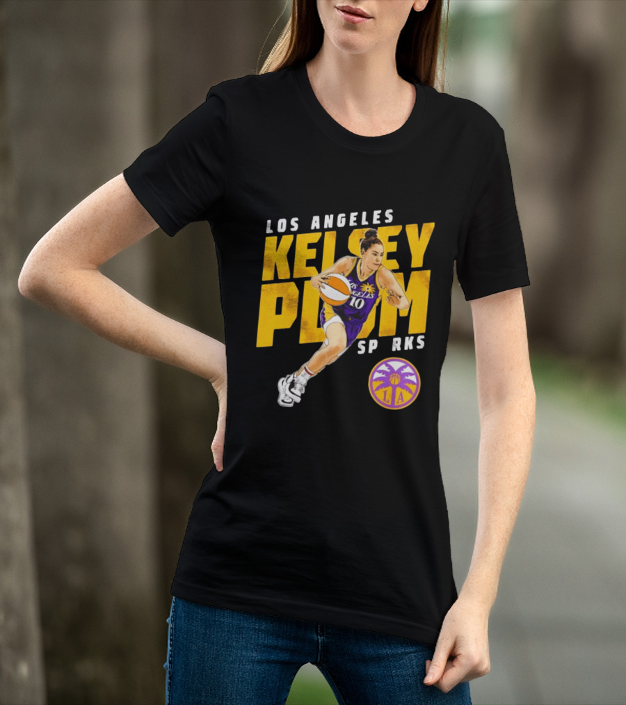 Los Angeles Kelsey Plum Sparks SP RKS 10 Basketball Player T-Shirt