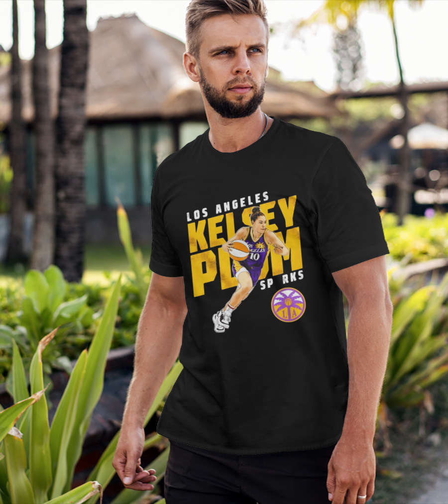 Los Angeles Kelsey Plum Sparks SP RKS 10 Basketball Player T-Shirt