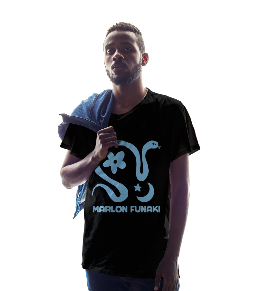 Marlon Funaki Snake Flower Star Moon T-Shirt