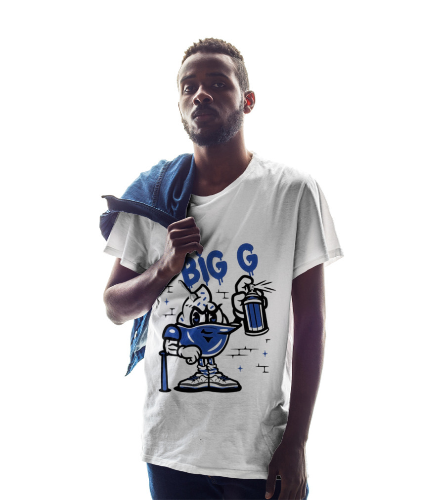 Big G New York Yankees Graffiti Street Art Character Spray Can T-Shirt