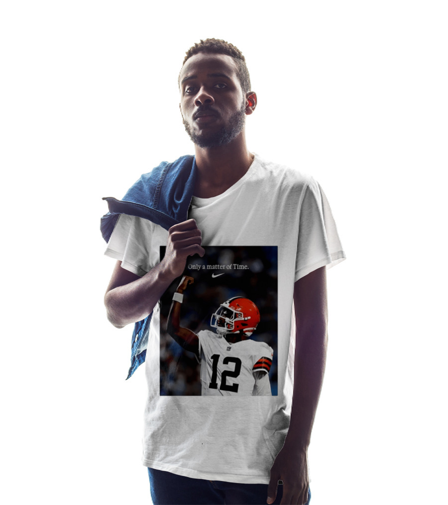 Cleveland Browns Shedeur Sanders Only A Matter Of Time 12 Football T-Shirt
