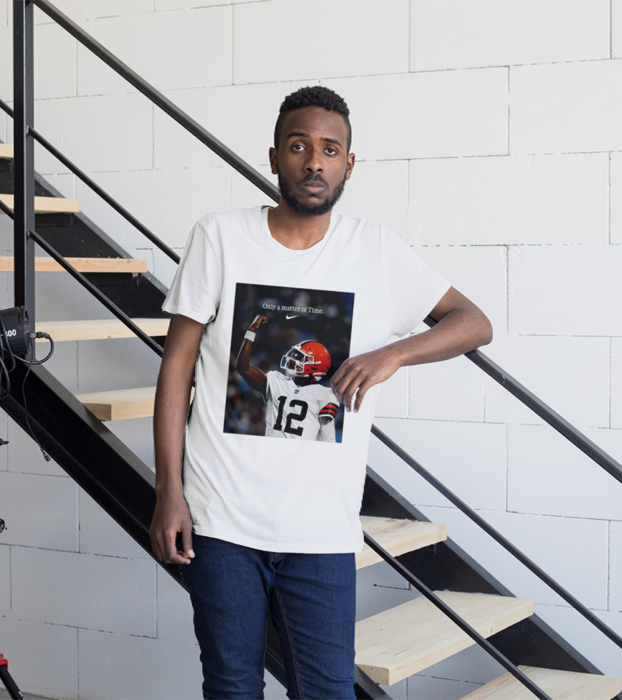 Cleveland Browns Shedeur Sanders Only A Matter Of Time 12 Football T-Shirt
