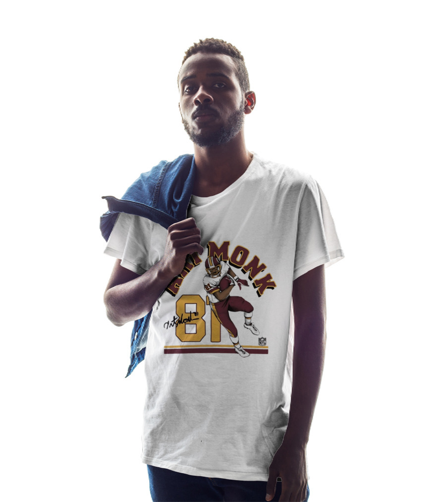 Art Monk 81 Washington Commanders Player Autograph T-Shirt