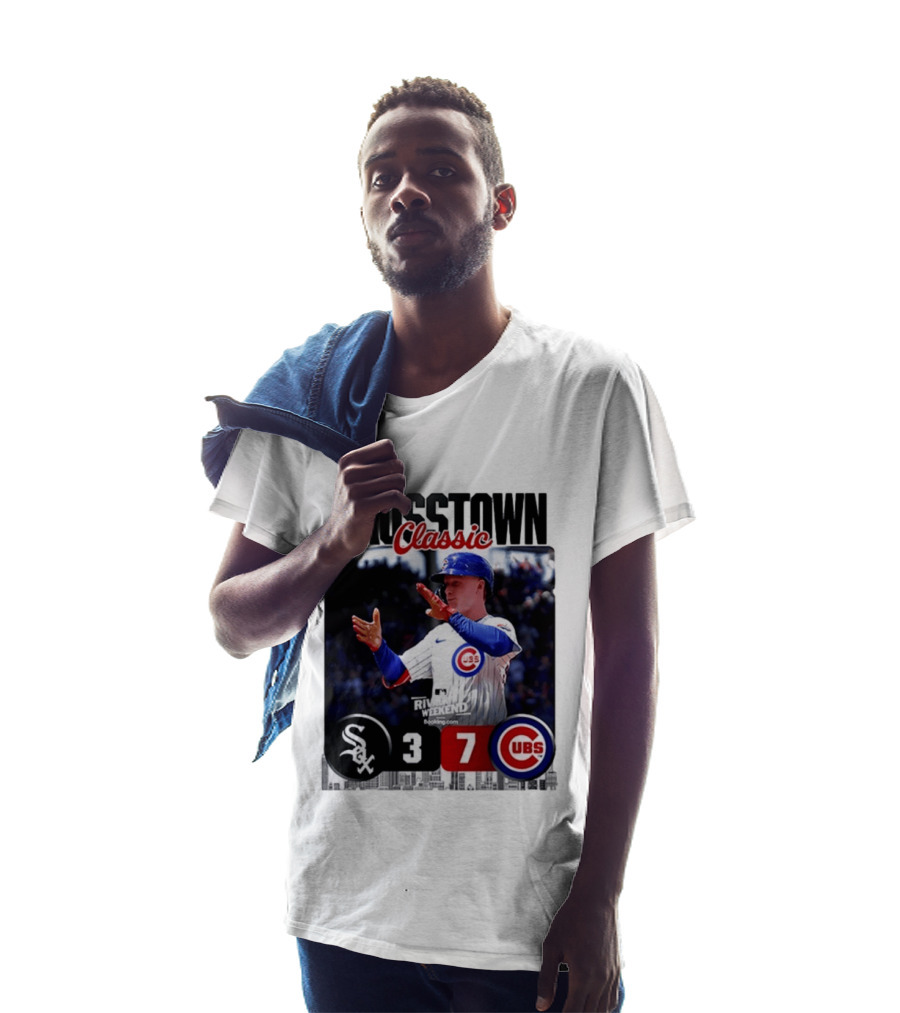 Crosstown Classic Cubs Victory Over White Sox 7 3 Pete Crow Armstrong MLB Rival Weekend T-Shirt