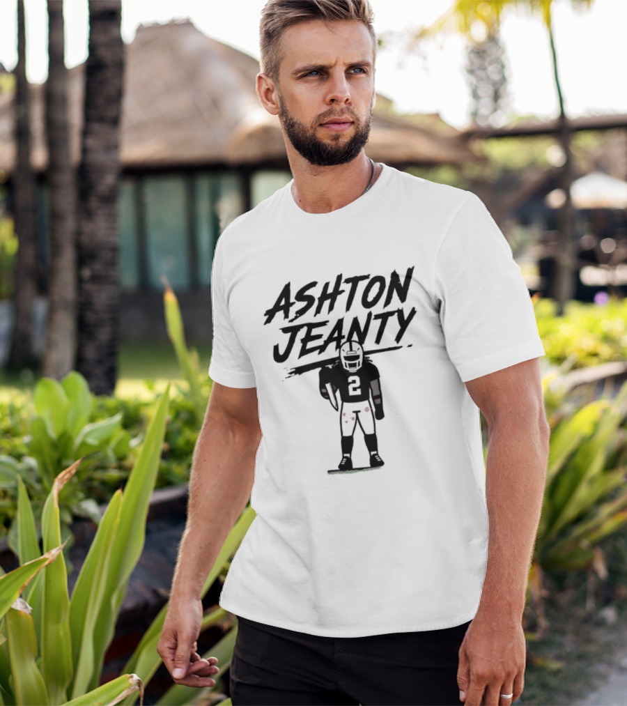 Raiders Ashton Jeanty Number 2 Horror Halloween Football T-Shirt