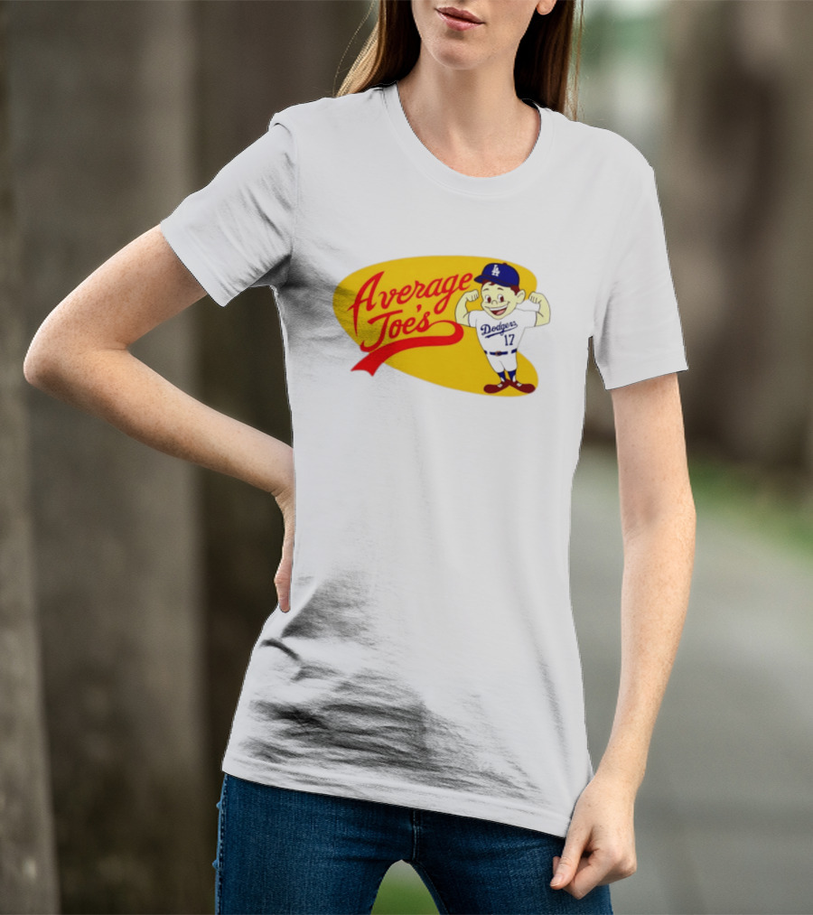 Average Joe's Dodgers No 17 LA Cartoon T-Shirt