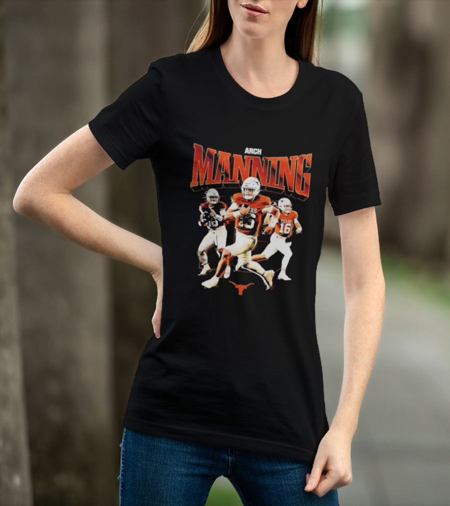 Arch Manning 16 Texas Longhorns NCAA Football Player Manning T-Shirt