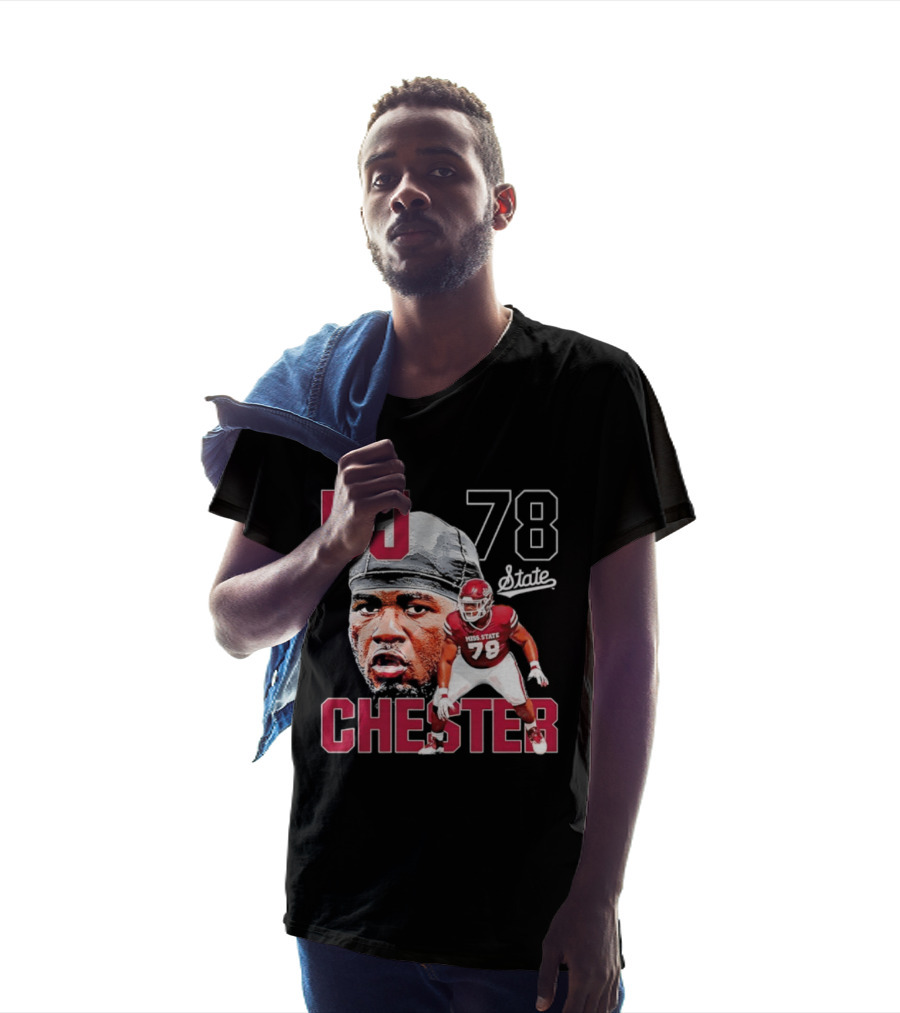 DJ Chester 78 Mississippi State NCAA Football Player T-Shirt