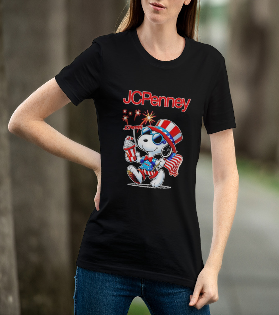 JCPenney Snoopy America 1776 2026 250th Anniversary Celebration T-Shirt