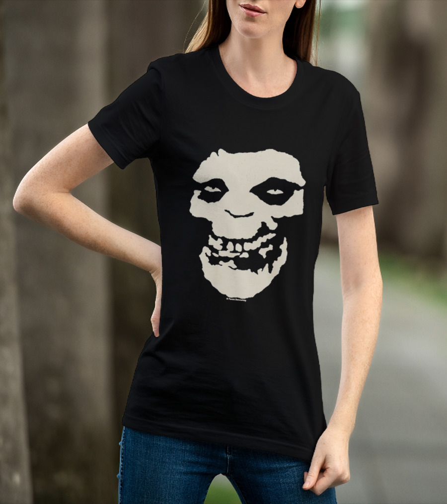 SUGA BTS Crimson Ghost Skull Misfits Collaboration T-Shirt