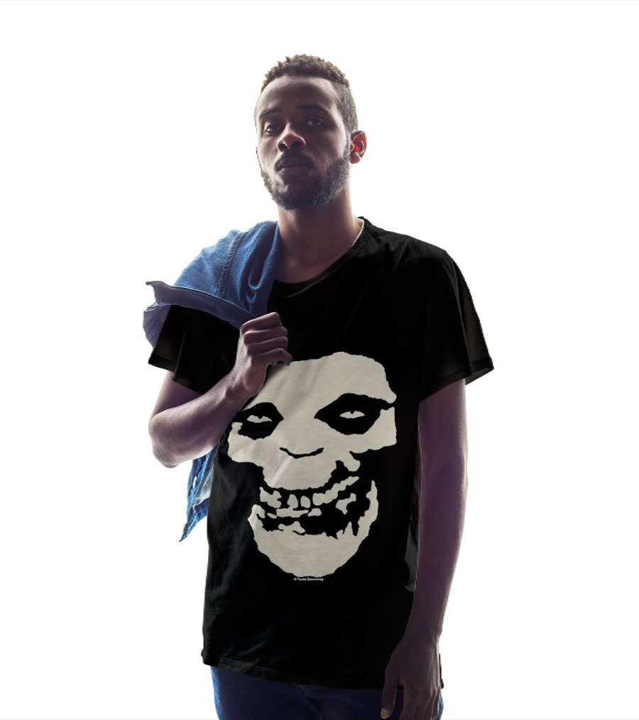 SUGA BTS Crimson Ghost Skull Misfits Collaboration T-Shirt