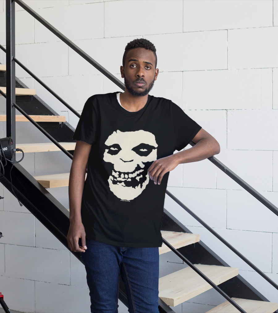 SUGA BTS Crimson Ghost Skull Misfits Collaboration T-Shirt