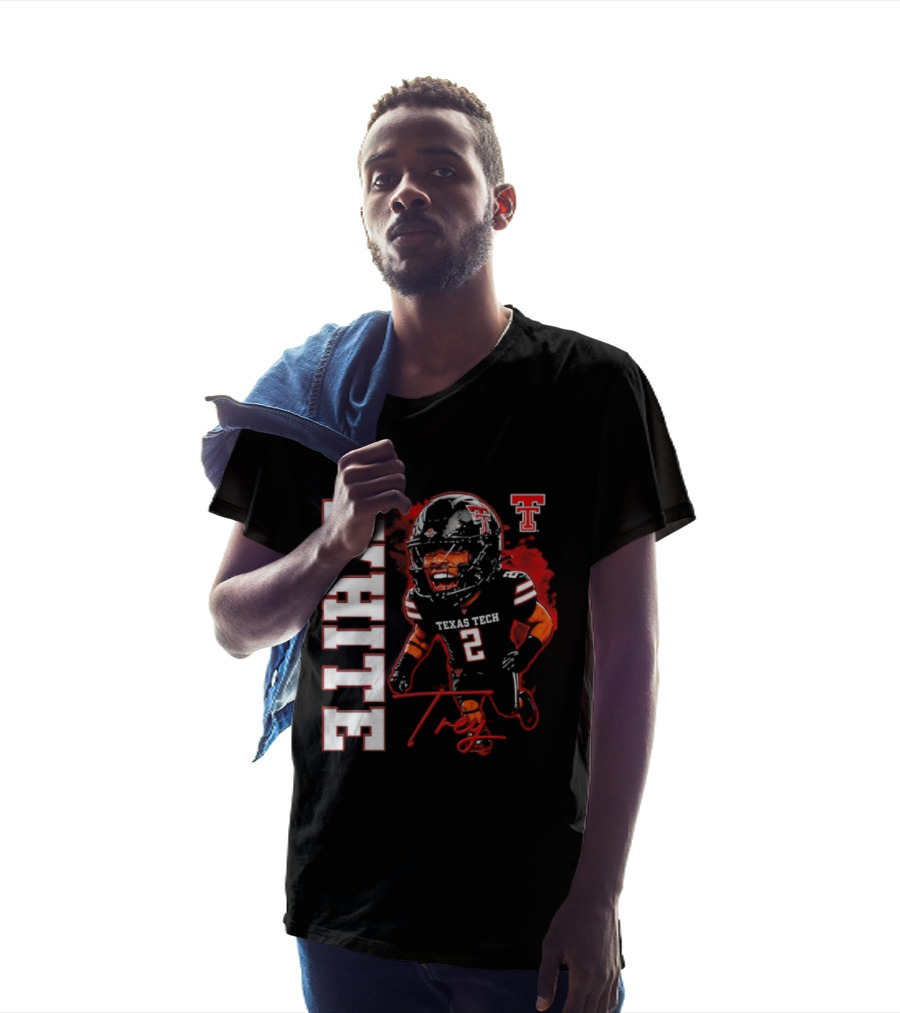 Texas Tech Red Raiders Trey White 2 NCAA Football Caricature T-Shirt