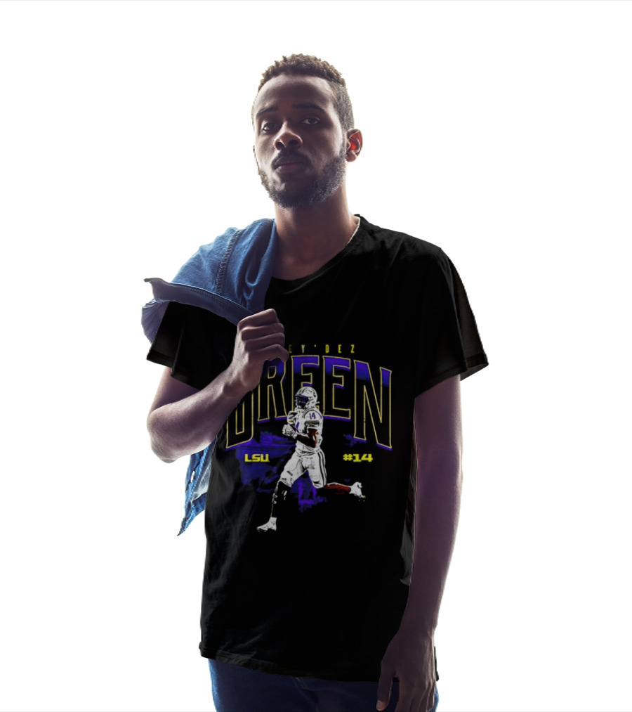 Trey'Dez Green 14 LSU Tigers Football LSU #34 T-Shirt