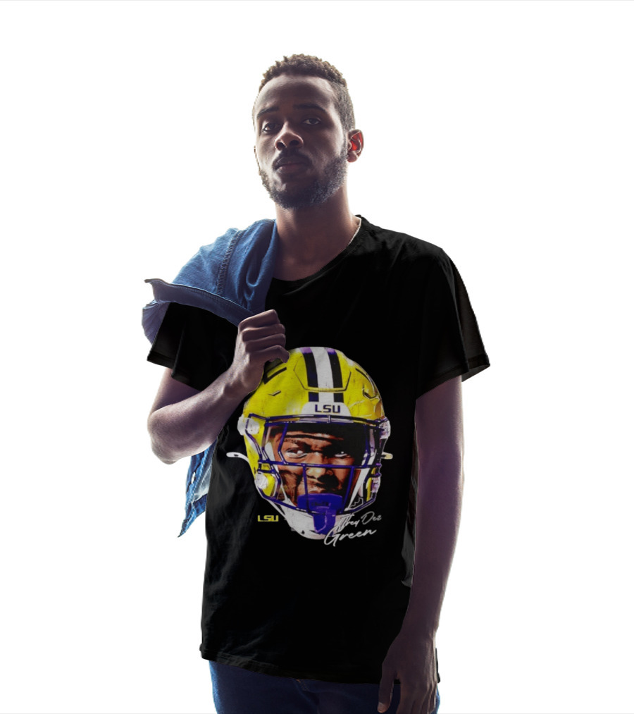 Trey'Dez Green LSU Tigers Football Helmet NCAA Sports T-Shirt