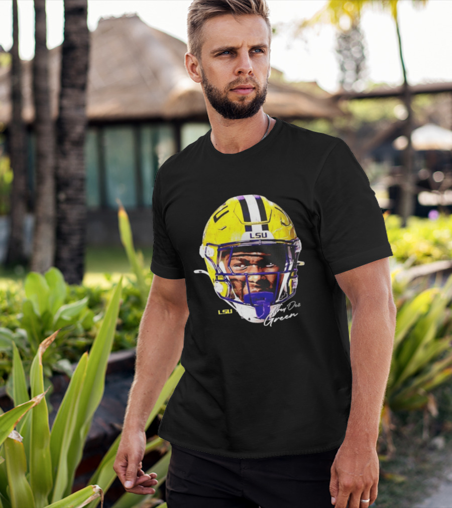 Trey'Dez Green LSU Tigers Football Helmet NCAA Sports T-Shirt