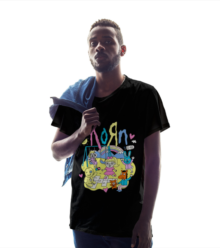 Korn Playground Cartoon Pastel Nu Metal Band T-Shirt