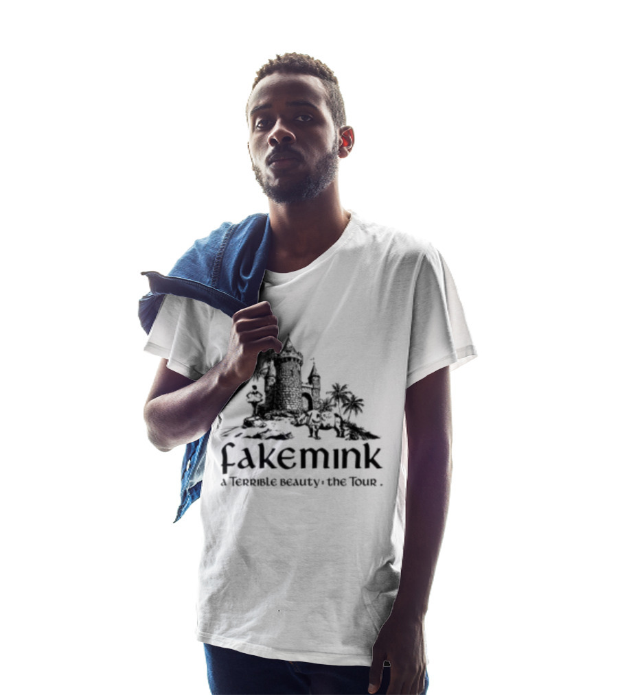 Fakemink A Terrible Beauty The Castle Longsleeve White T-Shirt