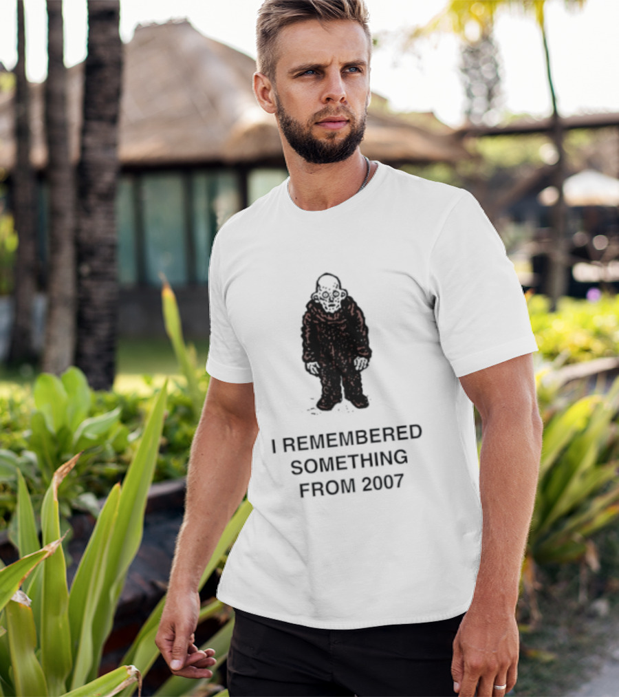 I Remembered Something From 2007 Silhouette Nostalgia T-Shirt