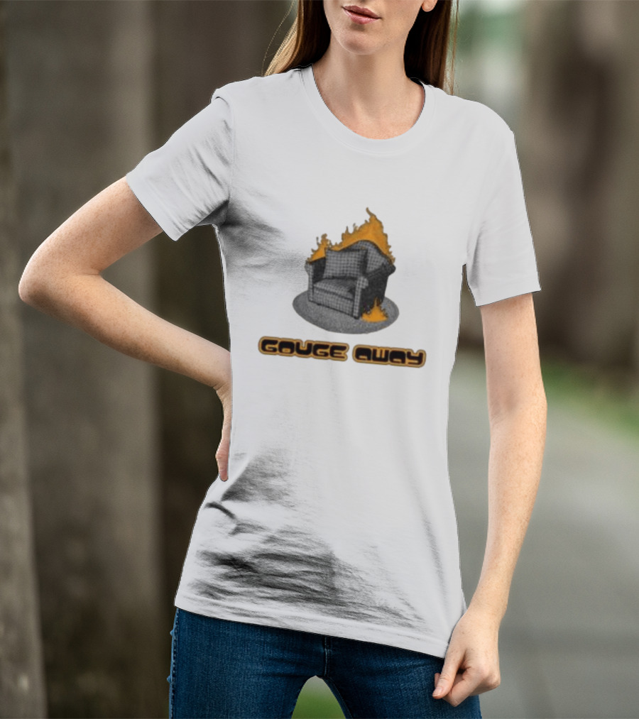 Pillowhead Shop Gouge Away Chair On Fire Ringer T-Shirt