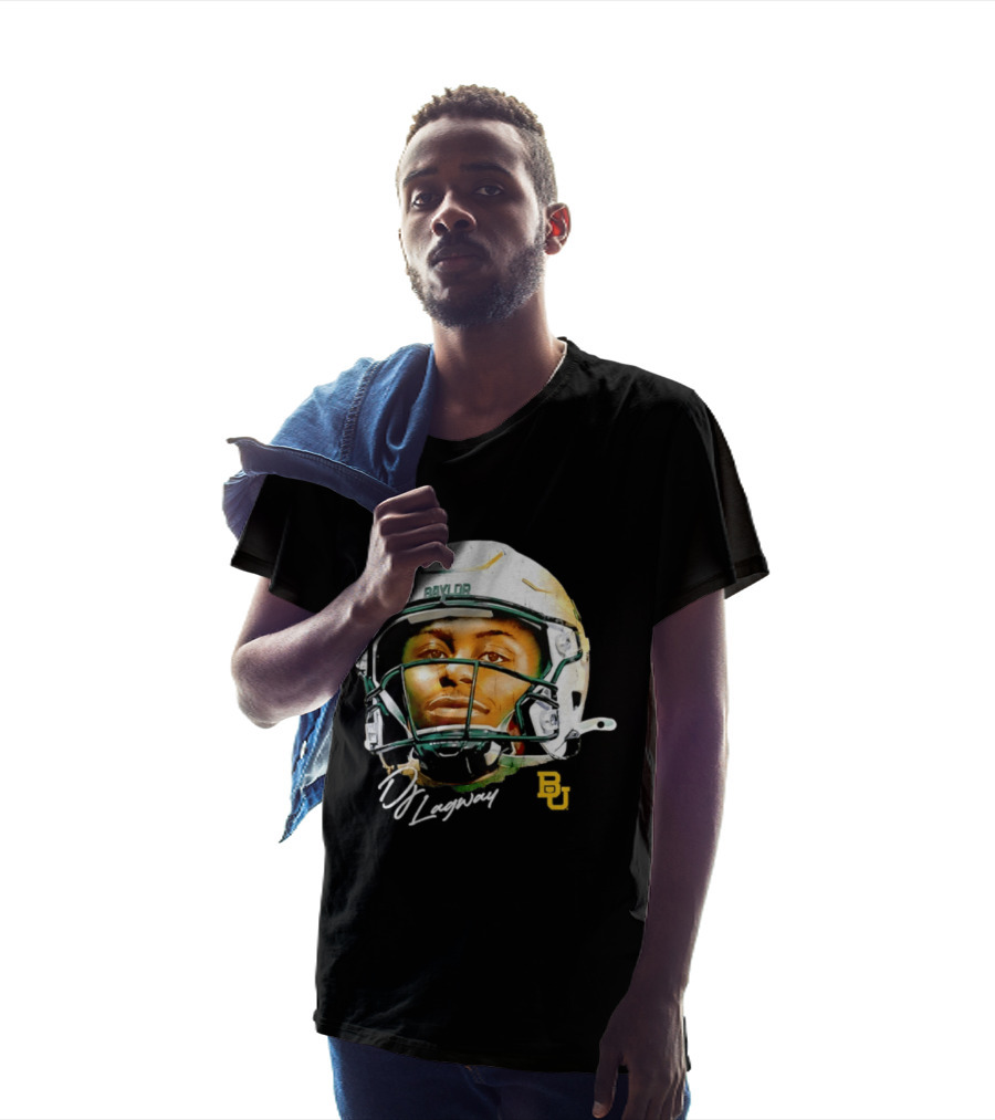 DJ Lagway Baylor Bears NCAA Football Caricature Baylor Helmet T-Shirt