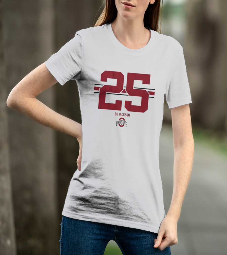 Bo Jackson 25 Ohio State Buckeyes NCAA Football T-Shirt