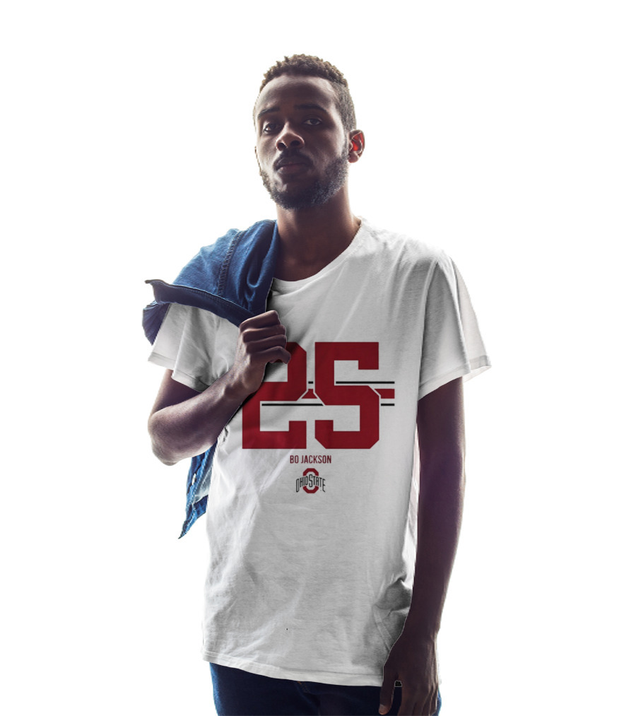 Bo Jackson 25 Ohio State Buckeyes NCAA Football T-Shirt